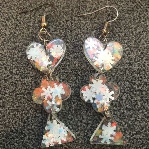 Noel glitter dangles
